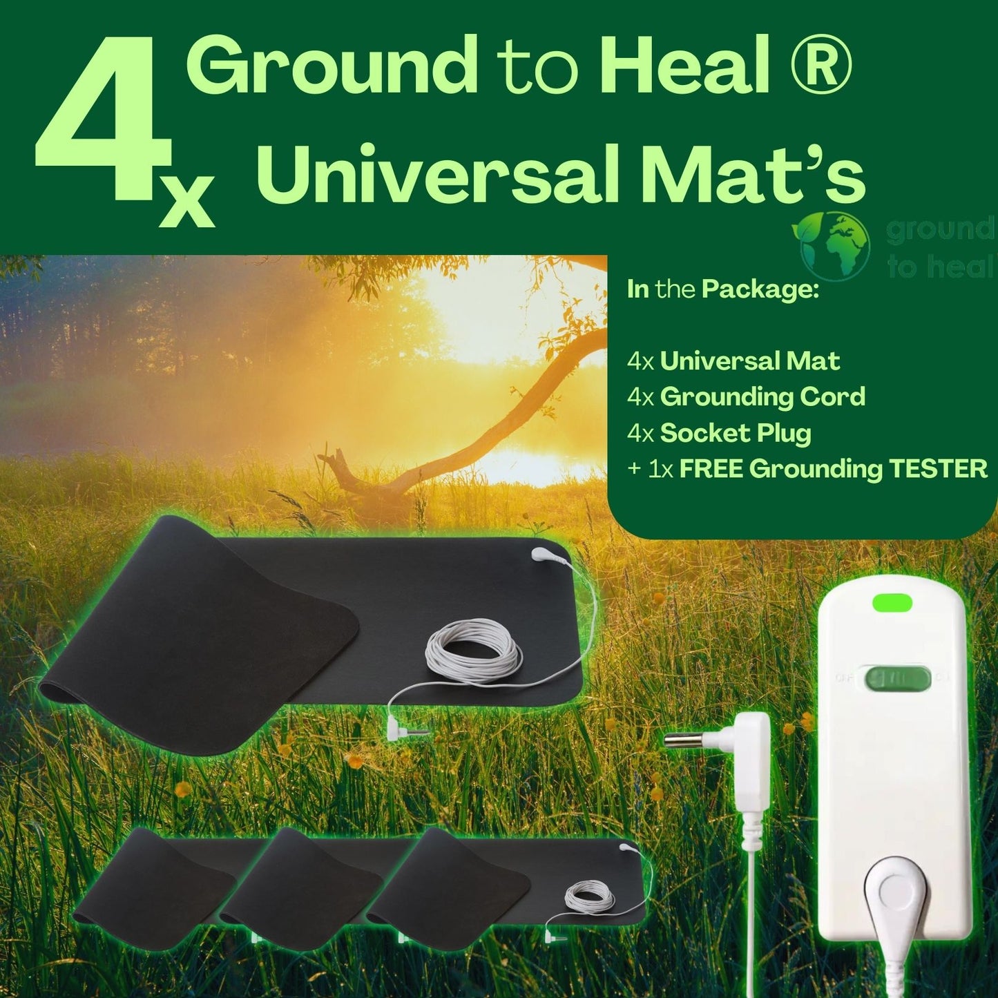 4x Ground to Heal® Universal Mat