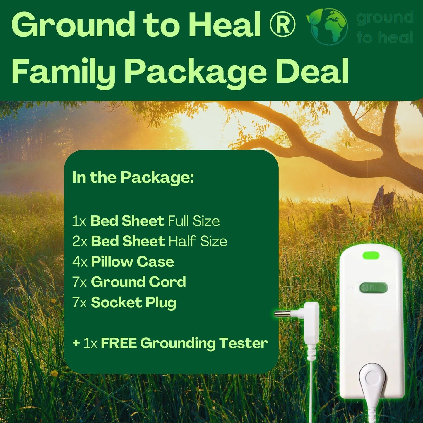 Ground to Heal® Family Sleep Deal