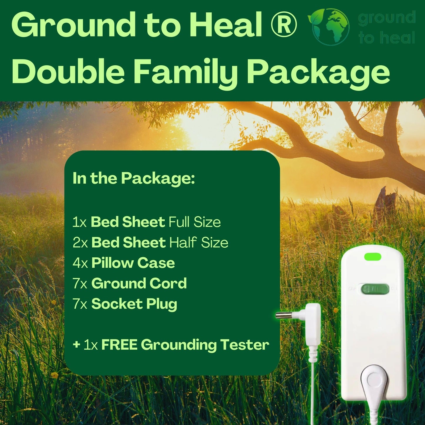 Ground to Heal® Double Family Sleep Deal