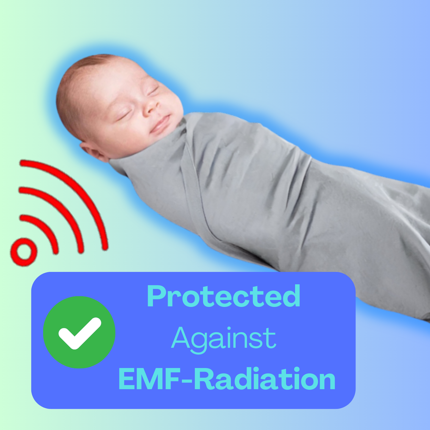 EMF Protect® Pure Silver Baby Blanket