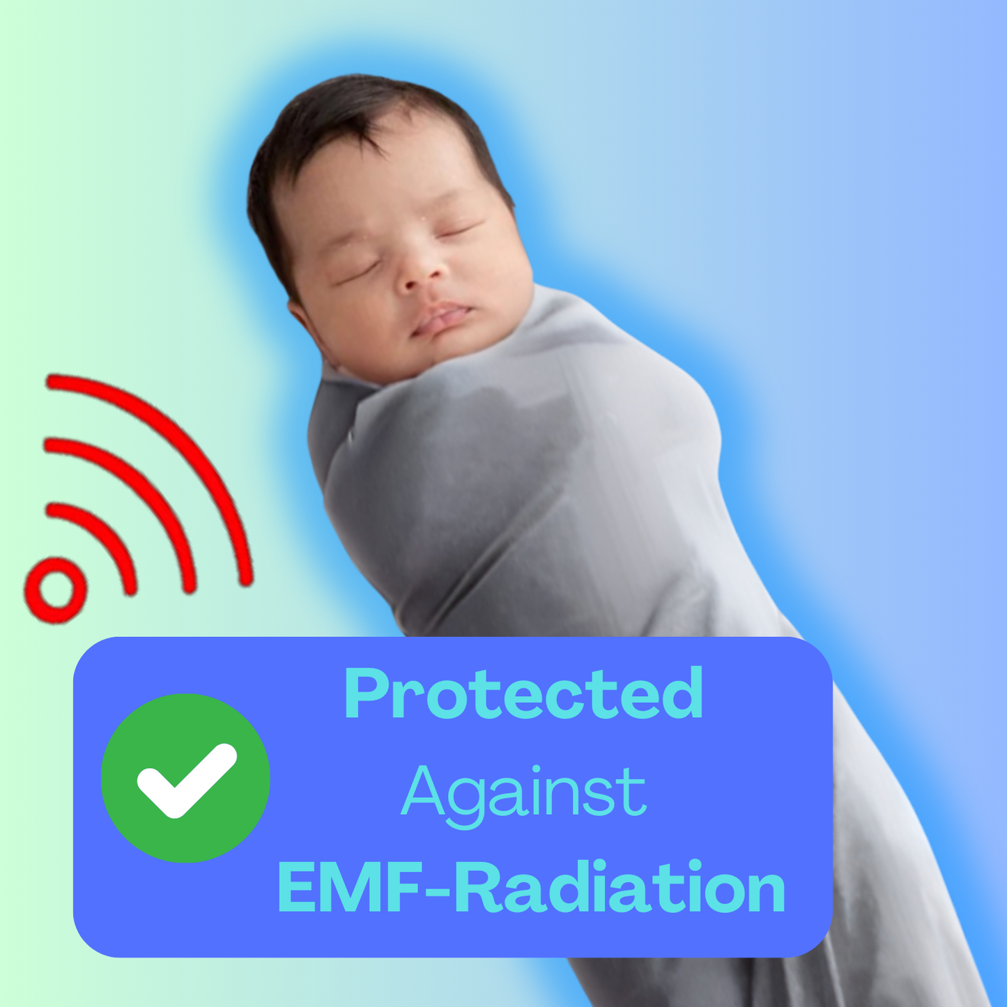 EMF Protect® Pure Silver Baby Blanket