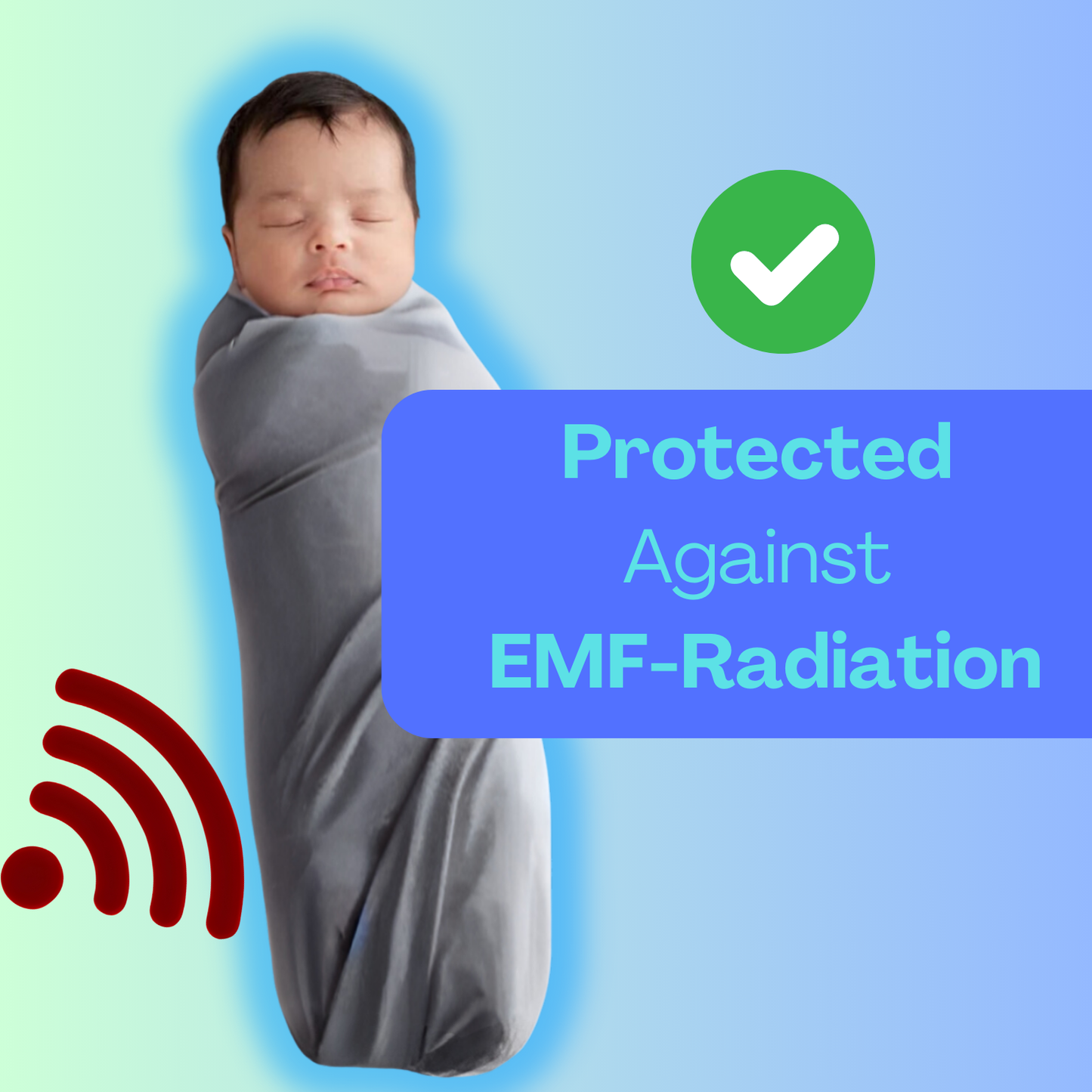 EMF Protect® Pure Silver Baby Blanket