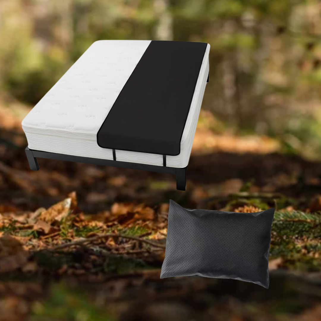 Bundle: Grounding Bed Cover Conductive Leather 1 pers.