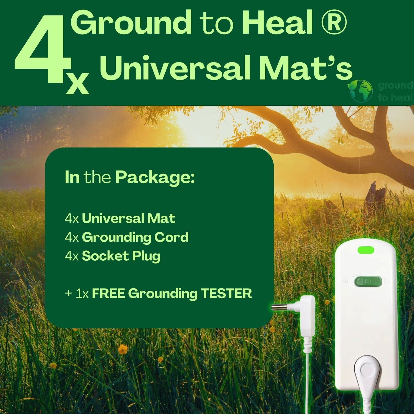 4x Ground to Heal® Universal Mat