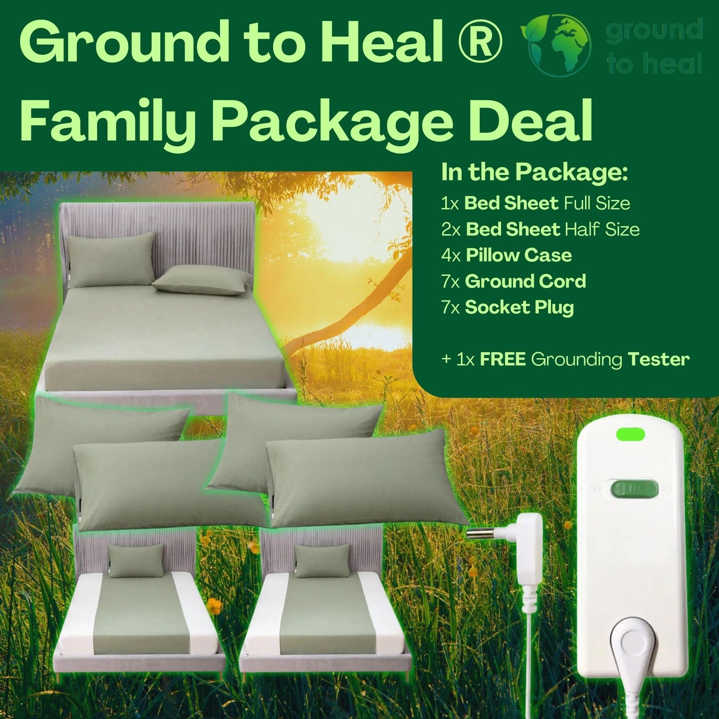 Ground to Heal® Family Sleep Deal