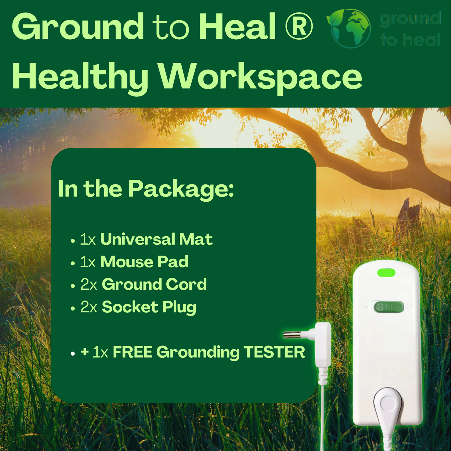 Ground to Heal® Healthy Workspace Package