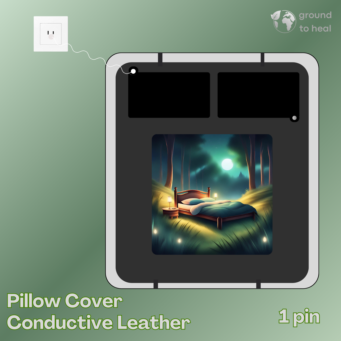 Ground to Heal® Pillow Case Conductive Leather