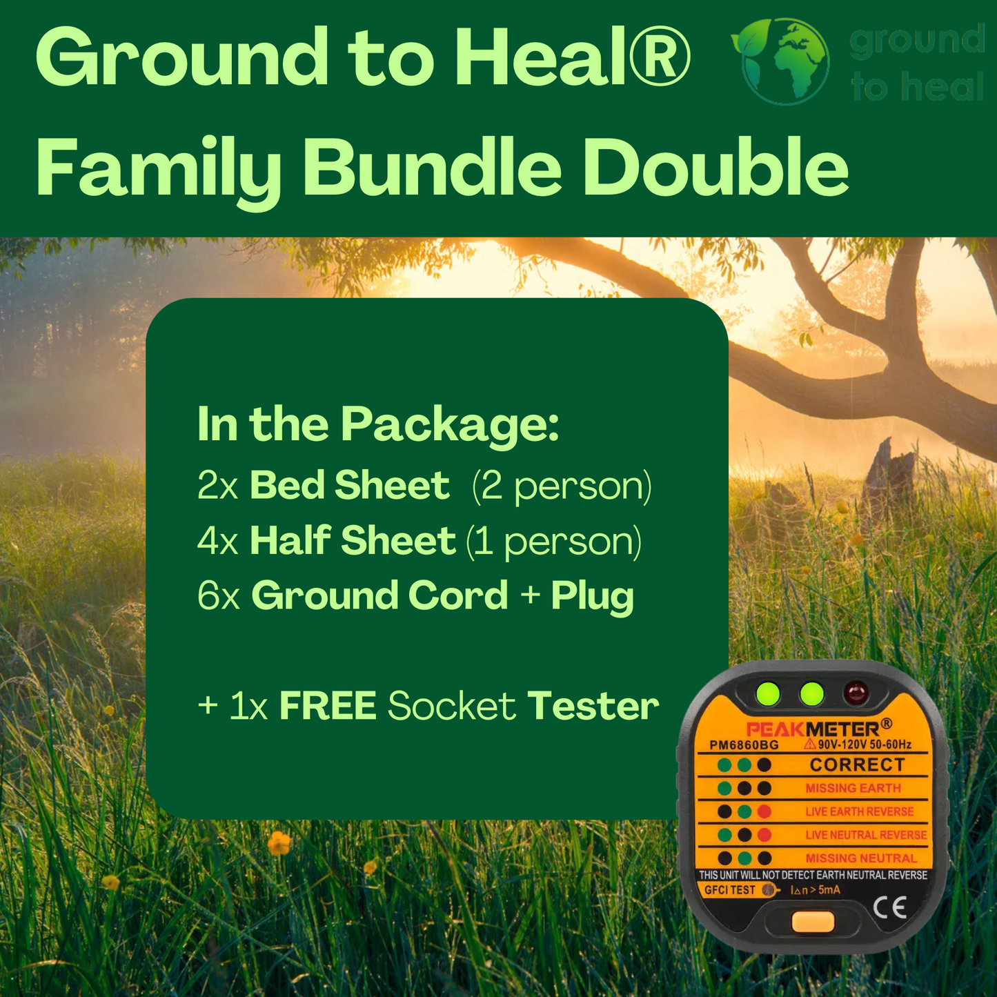 Ground to Heal® Family Sleep Deal PLUS+