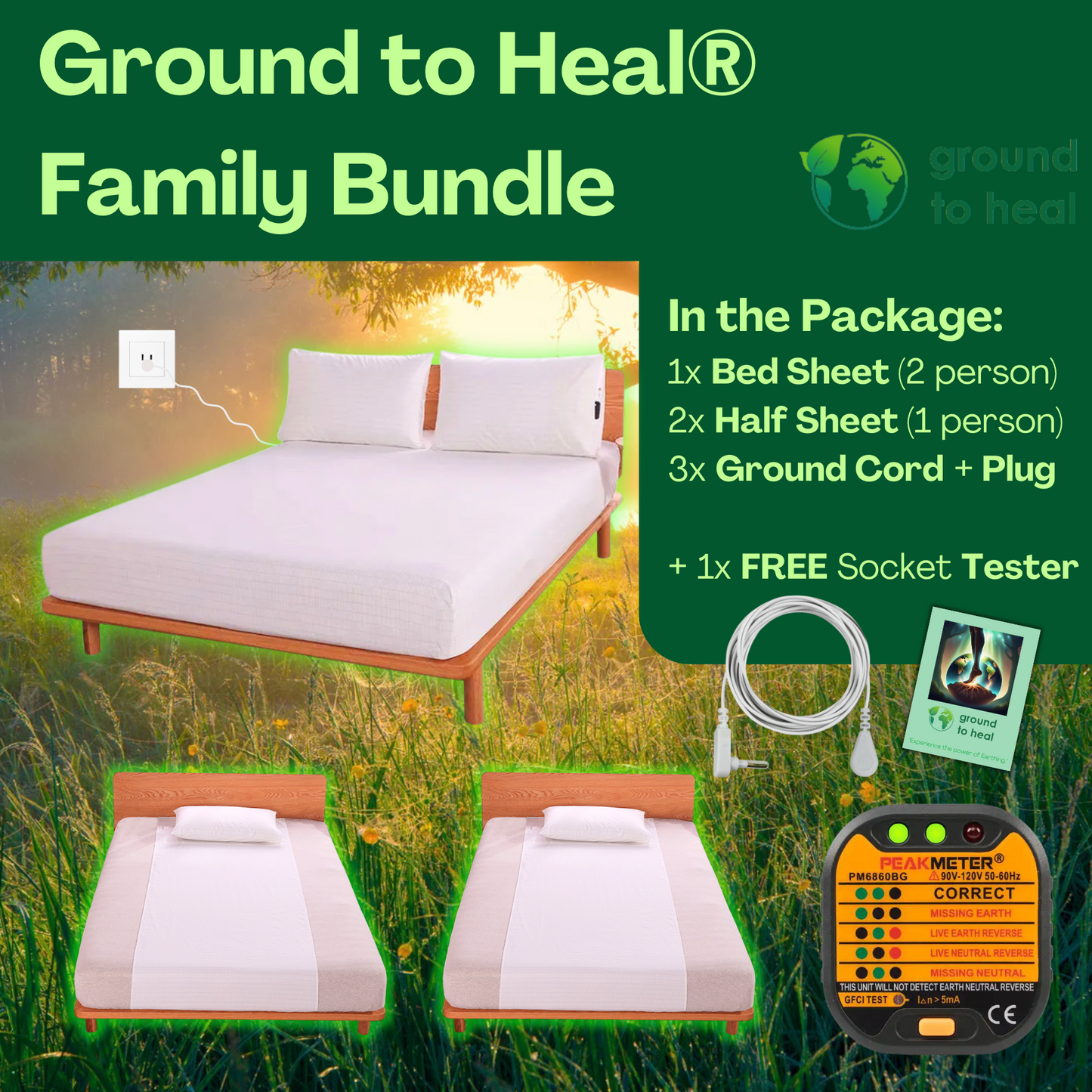 Ground to Heal® Family Sleep Deal