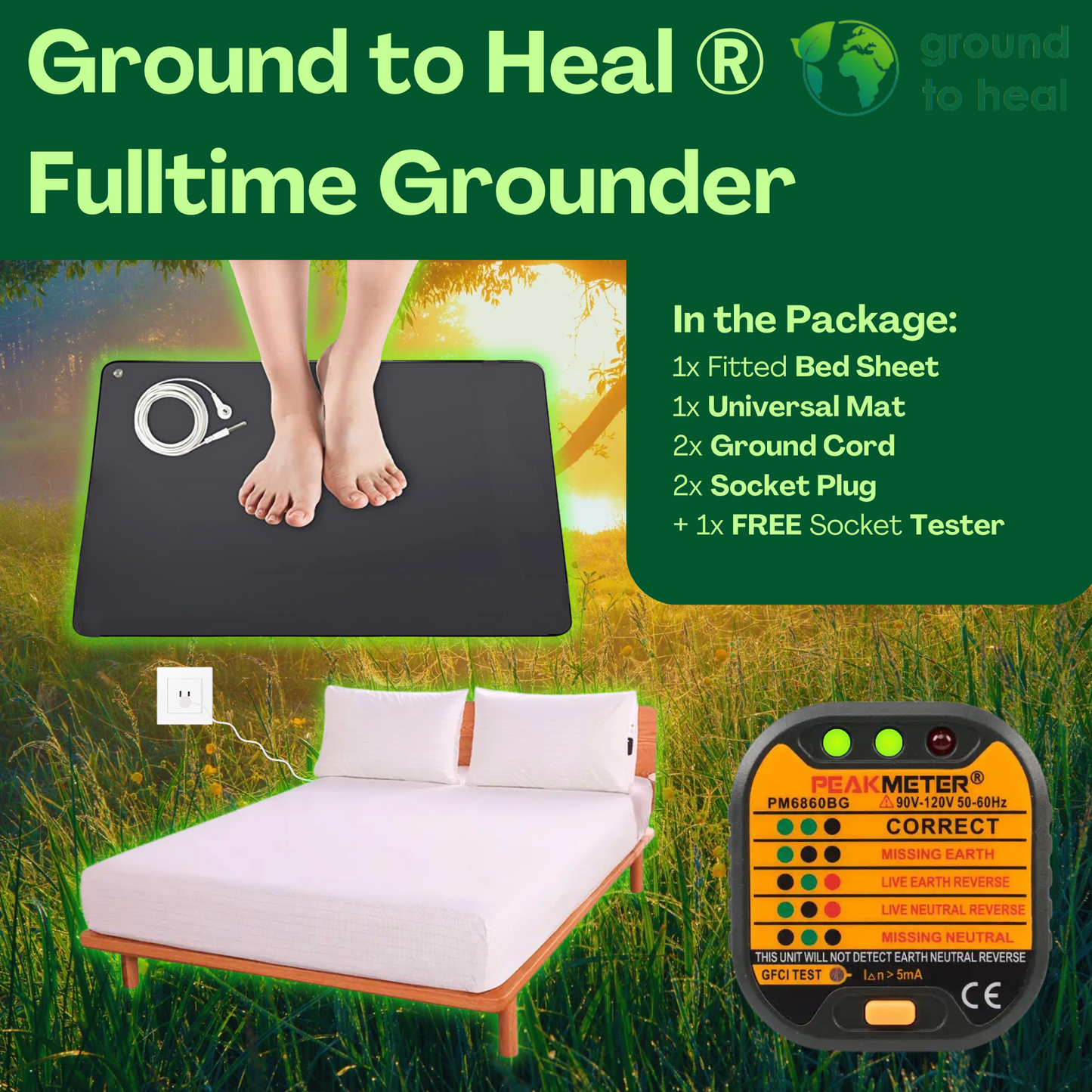 Ground to Heal® Fulltime Grounder Package