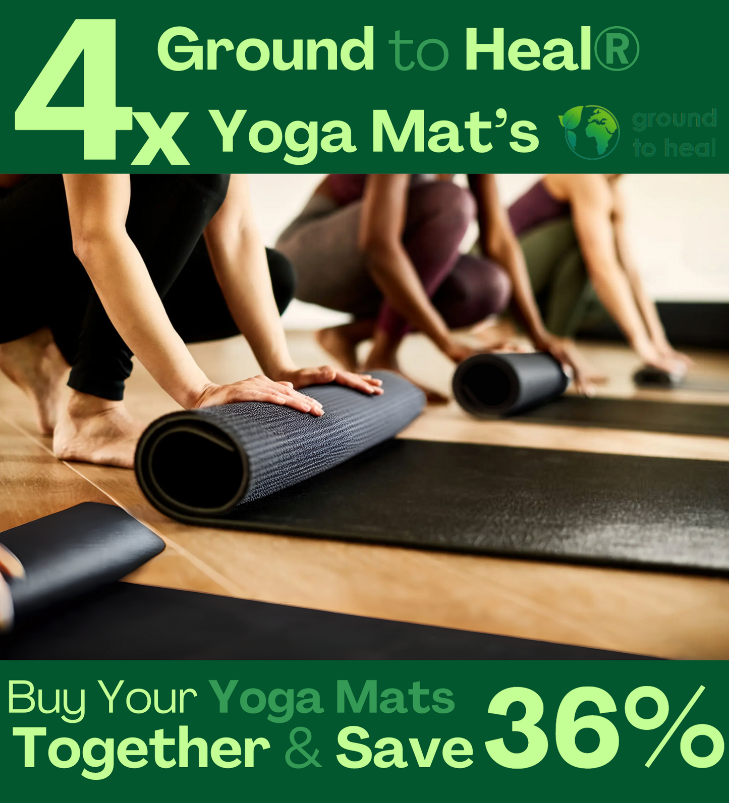 4x Ground to Heal® Yoga Mat